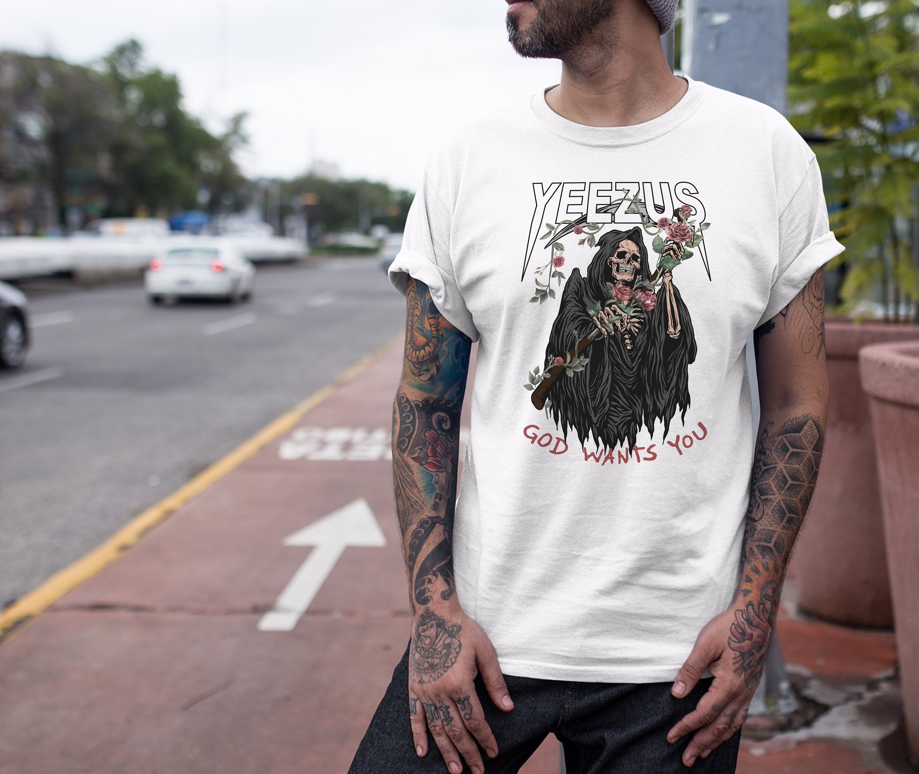 Yeezus Kanye West T Shirt Wants You Cool Death - Etsy