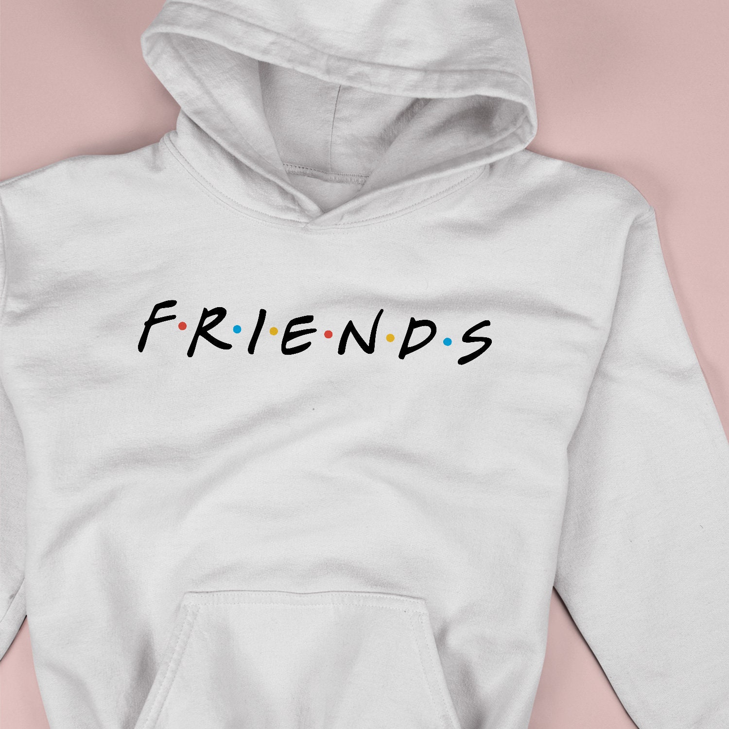 Friends TV TV Show Show Etsy Design Hoodie Friends Font Made Hoodie Kids Print Cotton CP6147 Picture for Simple Nice Clothes Friends TV Show - Gift