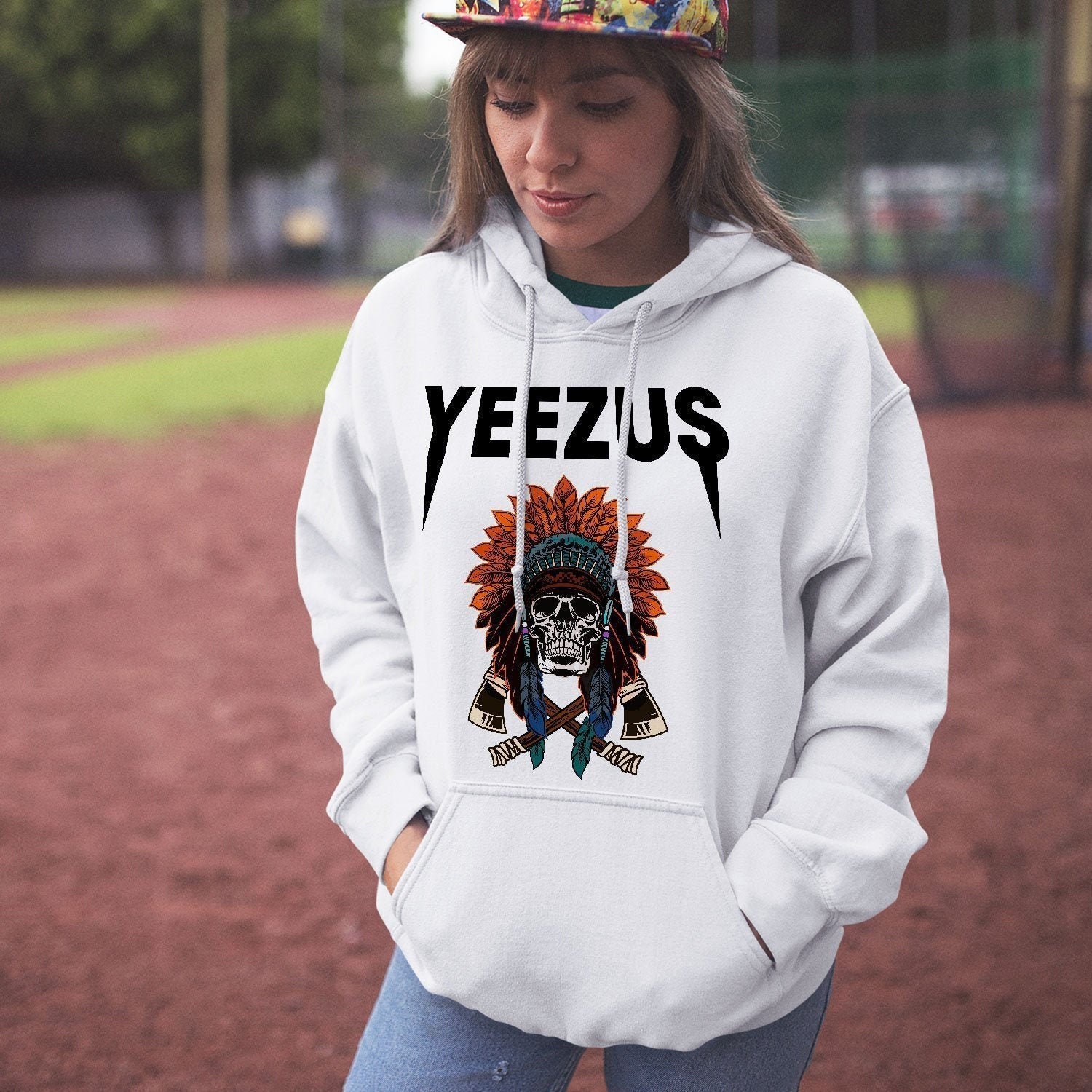 indian print hoodie