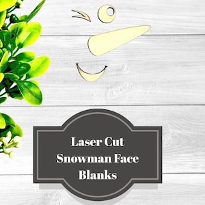 Snowman Face Wood Cutout – Laser Cut DIY Christmas Craft for 1x4 Board | Winter Decor for Painting, Kids Crafts, Holiday Projects