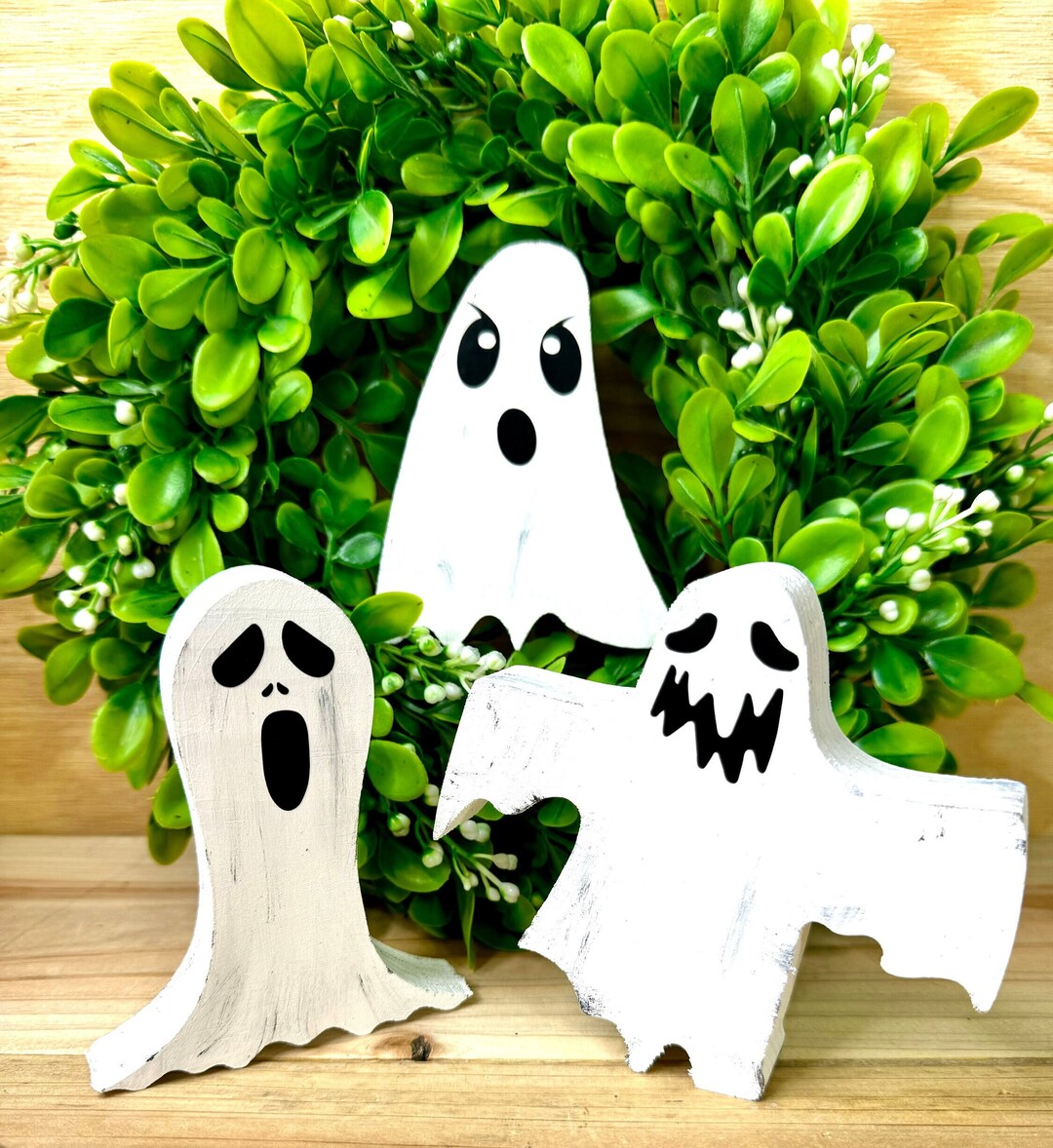 Lot de 3 fantômes effrayants, décoration d'Halloween - France