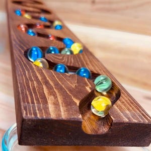 Wooden Marble Run Track Simple Unique Toy For Birthday Boy and Girl