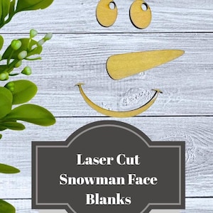 Snowman Face Wood Cutout – Laser Cut DIY Christmas Craft for 1x4 Board | Winter Decor for Painting, Kids Crafts, Holiday Projects