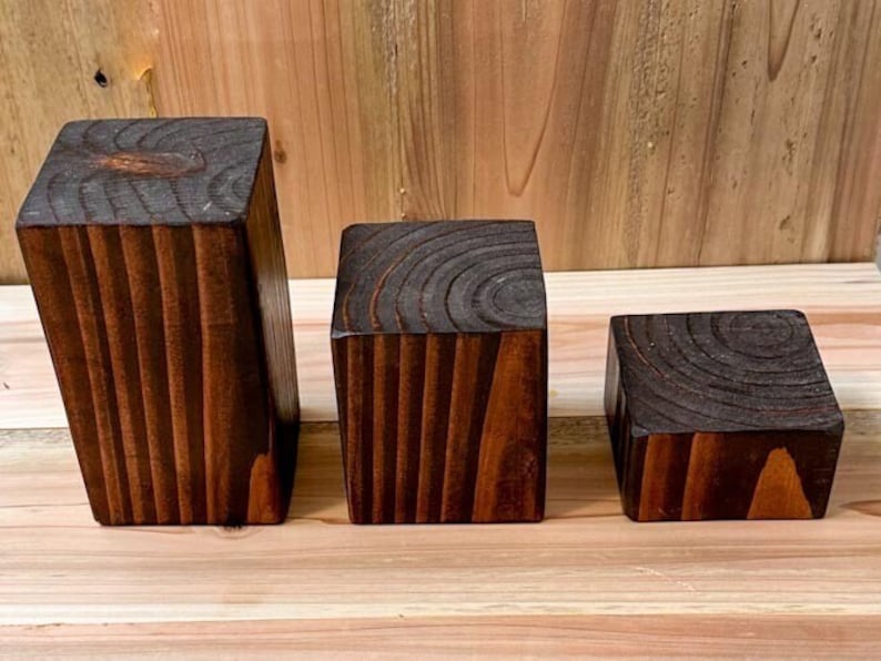 Custom Wooden Display Riser: Mahogany Stained Art Statue Stand - Etsy