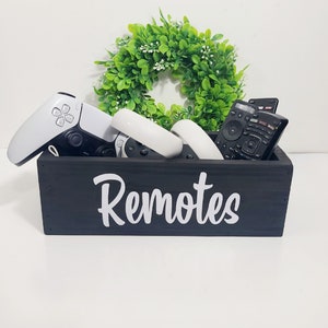 Remote holder, wooden box, remote control organizer, Christmas gift