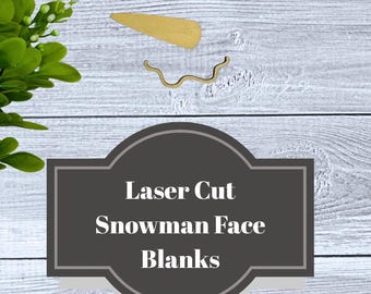 Lasergesneden sneeuwpop gezicht houten uitsnede: doe-het-zelf kerstcadeau, bord van 1 x 4