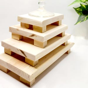 Risers Rustic Wooden Farmhouse plant/soap/art displays