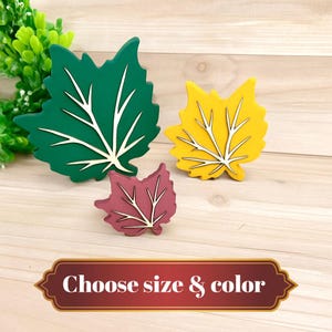 3D Wooden Maple Leaf Shelf Sitter: Fall Decor