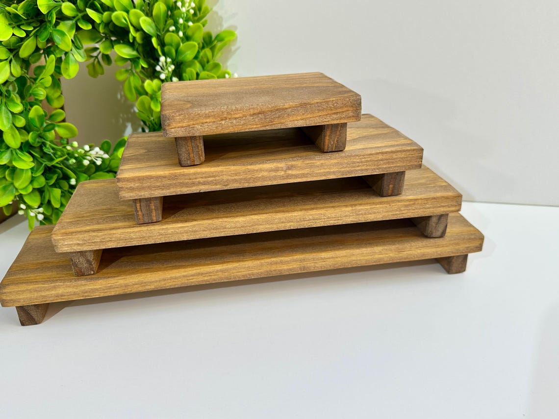 Handmade Wooden Display Risers: Farmhouse Fall Decor - Set of 4 Sizes ...