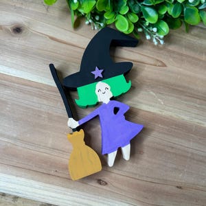 Cute little Halloween witch tiered tray, decor