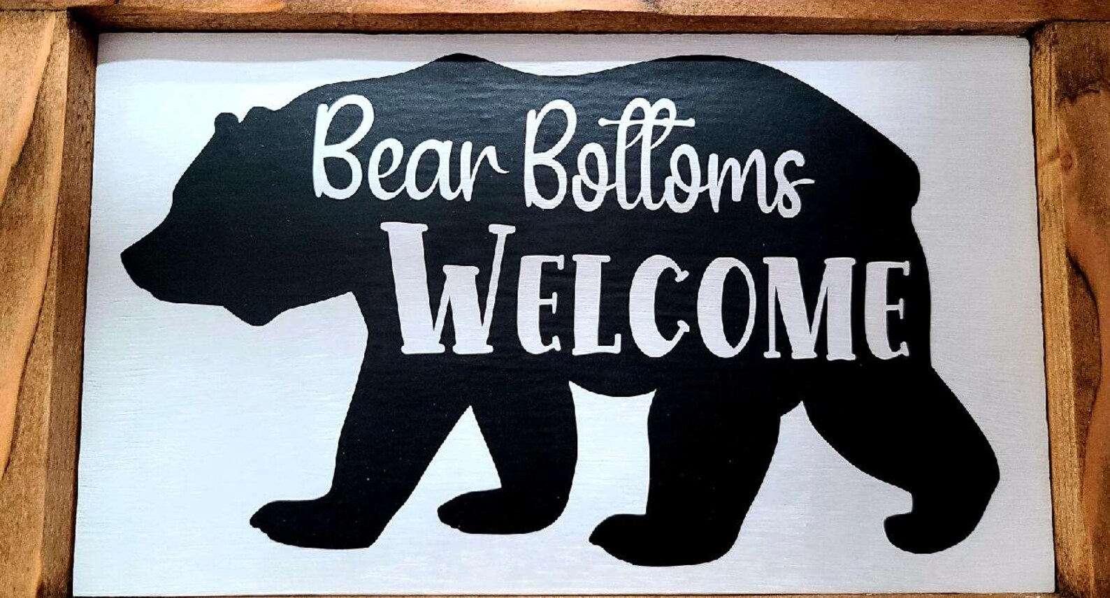 Bear sign funny bathroom decor Bear Bottoms Etsy