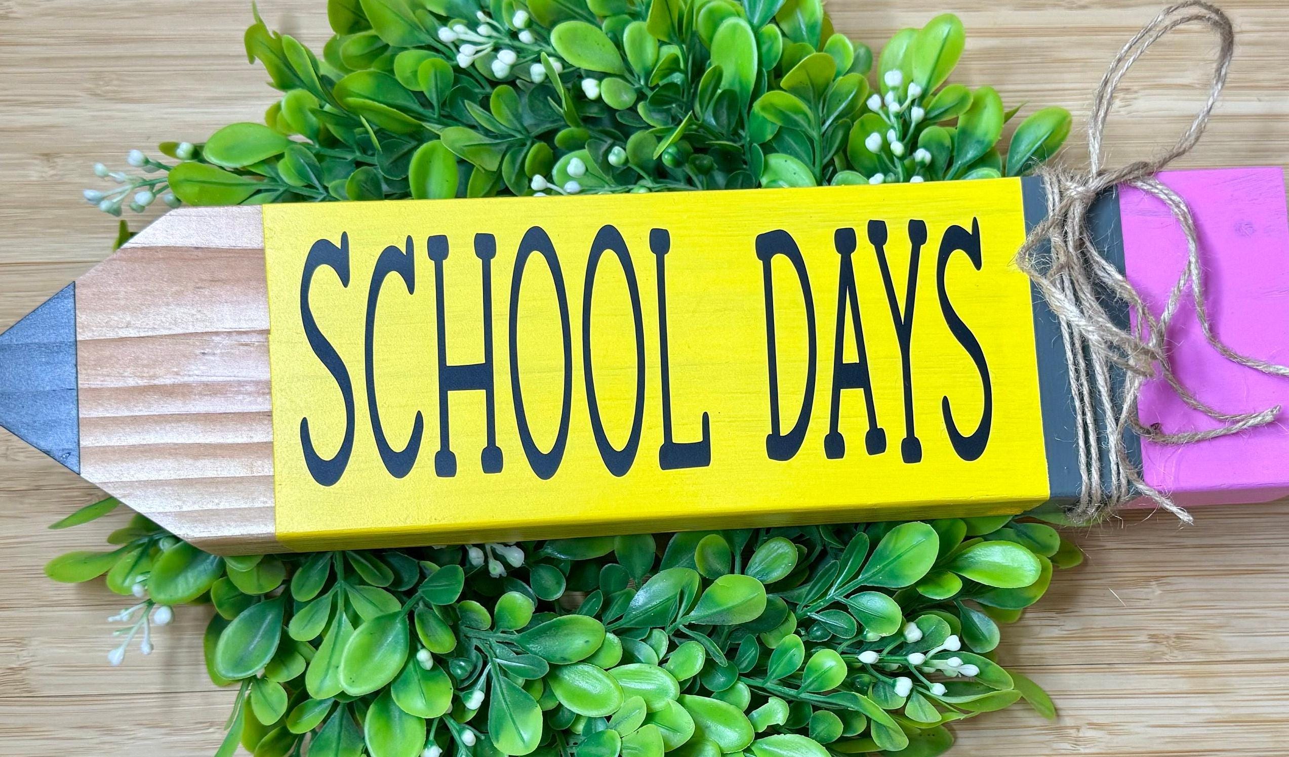 Study Day Sign Wooden Pencil