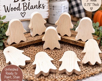 DIY Unfinished Wooden Ghost – Paint Your Own Halloween Craft
