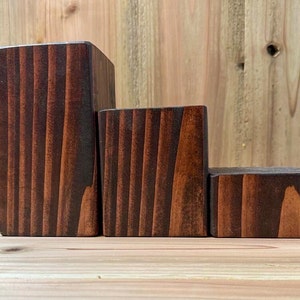 Custom Wooden Display Riser: Mahogany Stained Art Statue Stand - Etsy