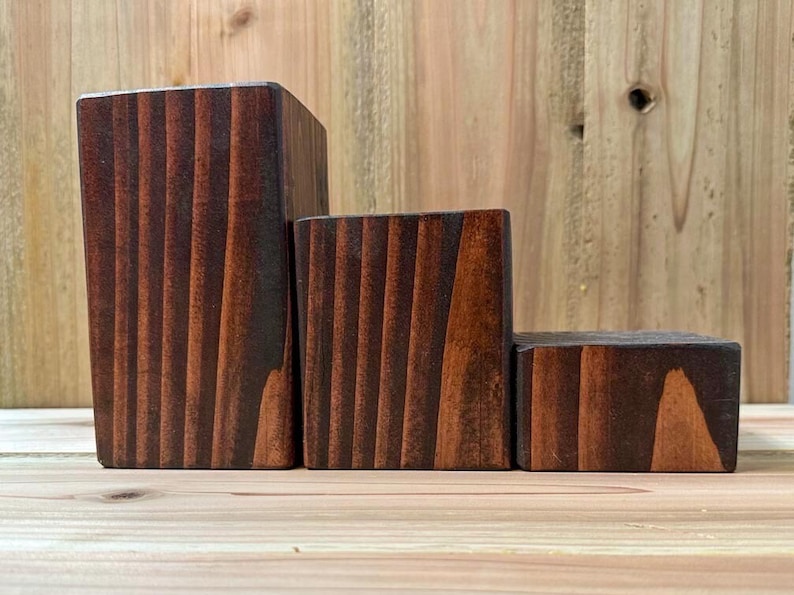 Custom Wooden Display Riser: Mahogany Stained Art Statue Stand - Etsy