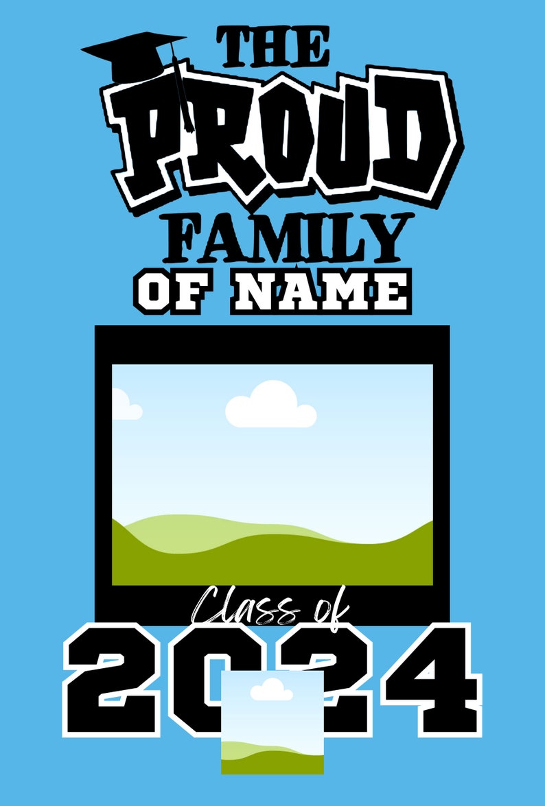 Digital Design Grad Templates Grad Editable Graduation Garden Flag