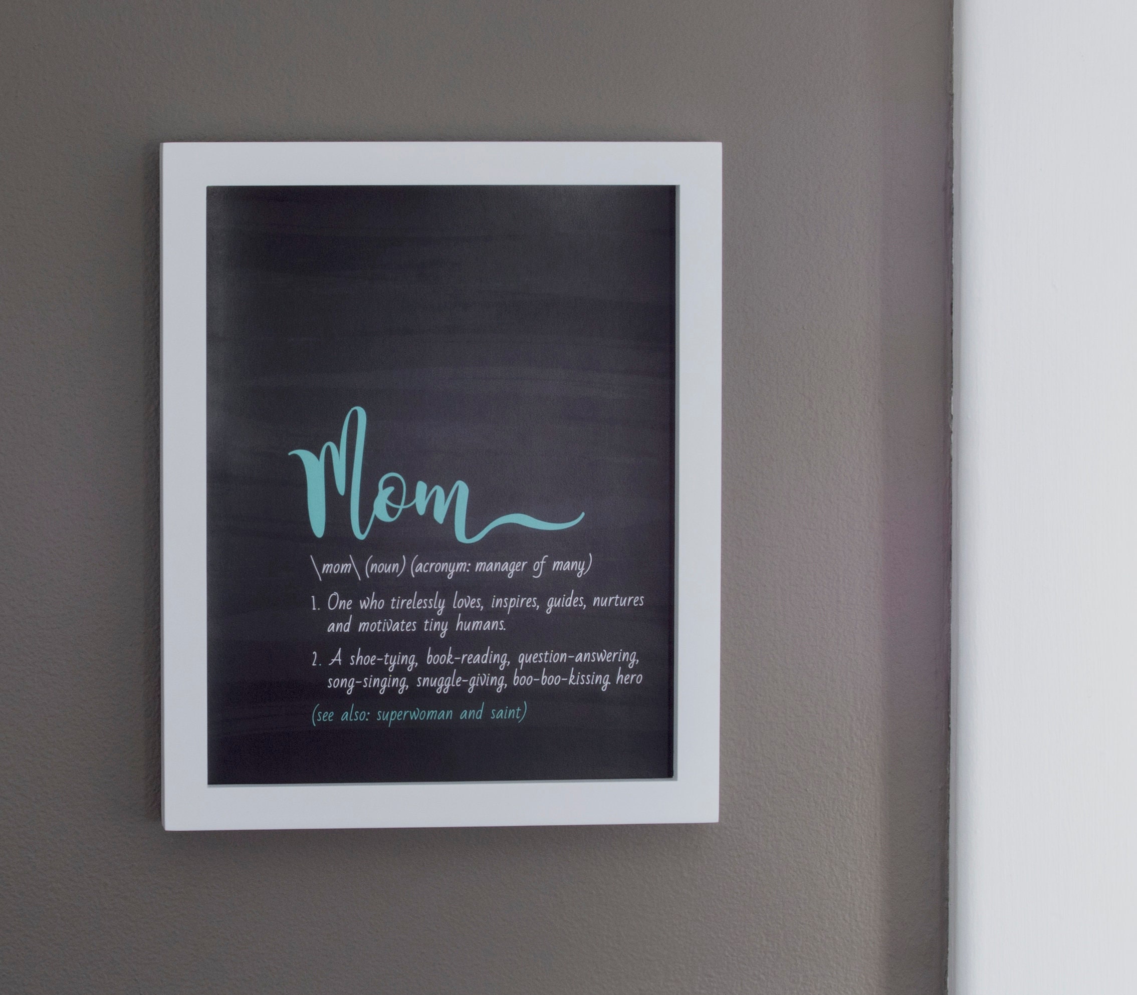 Printable Gift for Mom Mom Birthday Print Mother's Day Print Thank You Mom Definition of a ...