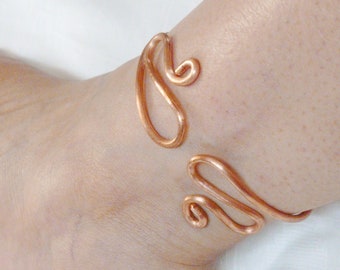 Brazalete para el tobillo, Pulsera para el tobillo, Brazalete para el tobillo, Tobillera de cobre, Regalo para ella, Regalo de joyería único, Tobillera para mujer, Regalo para el séptimo aniversario