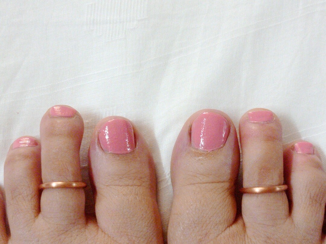 Pair Pure Copper Midi Toe Ring,set of Toe Rings,adjustable Toe Ring ...