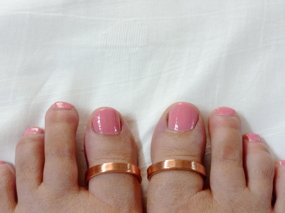 Pair Pure Copper Big Toe Ring toe Ring for Men women Adjustable thick Wide Metal Foot Cuff arthritis Copper Jewelry tribal Boho Body Jewelry Etsy
