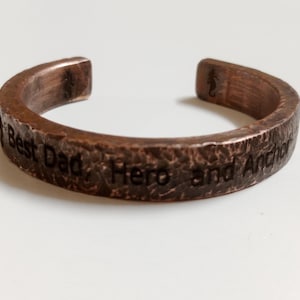 Mens Copper Cuff Bracelet,Solid Chunky Thick Cuff,Pure Copper Jewelry,Heavy Rigid Hammered Bracelet,Gift For Him,Handmade Jewelry,RusticBoho