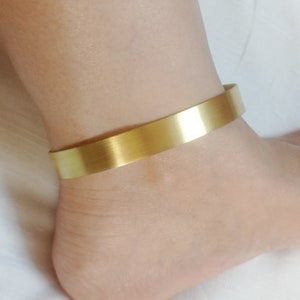 Ankle Bangle Cuffs,Gold Bangle Anklet,Ankle Cuff,Brass Anklet Bangle,Metal Ankle Cuffs,Brass Ankle Bangle,Thick Tribal Anklet,Gold Anklets.