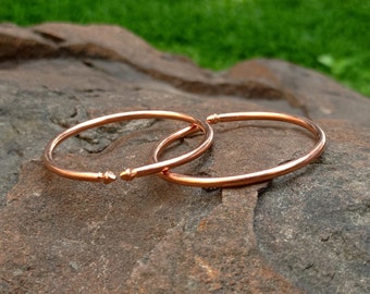 solid copper gold infant Lot 4 cuff bracelet bangle Baby shower Gift India 