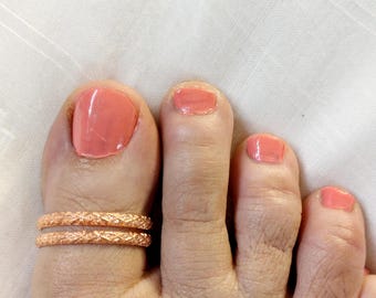 Pair Big Toe Ring,Copper Toe Ring,Toe Ring Set,Foot Jewelry,Adjustable Toe Ring,Body Jewelry,Arthritis Jewelry,Copper Jewelry,Summer Jewelry