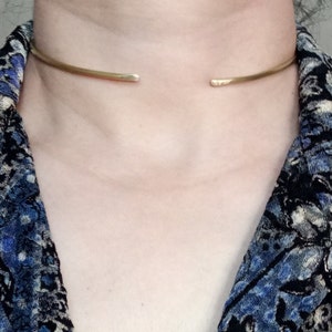 Celtic Torc,African Choker,Brass Choker,Torque,Neck Cuff,Torc Necklace,Golden Choker,Boho Ethnic Jewelry,Torque Necklace,Unique Gift For Her