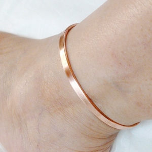 Paire de joncs de cheville, jonc de cheville, bracelet de cheville en cuivre, jonc de cheville, jonc de cheville, bracelet de cheville, bracelet de cheville, poignets de cheville, jonc de cheville, jonc de cheville, bracelet