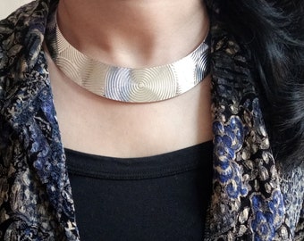 Thick Metal Choker - Etsy