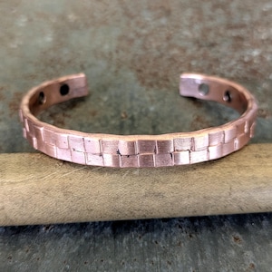 Copper Cuff Bracelet,For Men And Women,Gift For Him And Her,Pure Copper Bangle,7th Anniversary Gift,Arthritis Jewelry,Magnetic Healing Cuff.