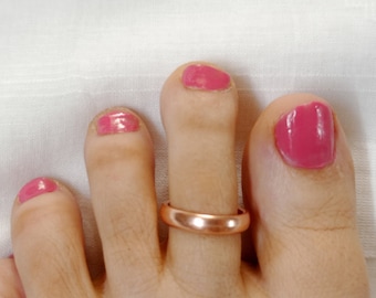 Pair Toe Ring,Copper Toe Ring Set,Wide Toe Ring,Toe Ring For Women,Arthritis Copper Jewelry,Foot Jewelry,Pure Copper Jewelry,Body Jewelry.