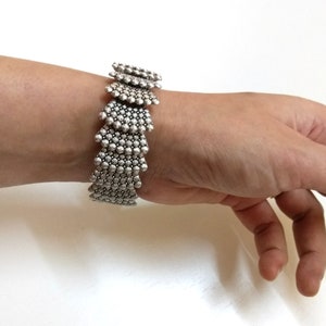 Wide Silver Bracelet,Silver Cuff Bracelet,Silver Bangle Women,Wide Silver Bangle,Unique Jewelry Gift,Gift For Her,Wide Boho Bracelet Silver.