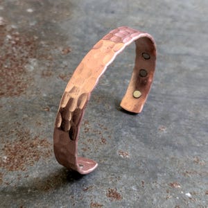Hammered Copper Cuff Bracelet,For Men And Women,Gift For Him And Her,Pure Copper Bangle,7th Anniversary Gift,Arthritis Jewelry,Healing Cuff.