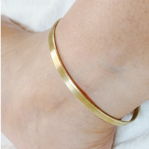 Pair Ankle Bangle,Ankle Cuffs,Bangle Anklet,Anklet Bangle,Thick Ankle Cuff,Slave Anklet,Gold Ankle Bangle,Boho Tribal Anklet,Gold Ankle Band