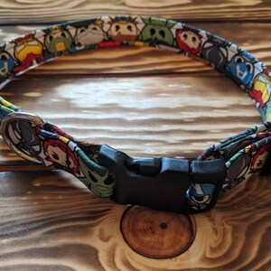 Superhero Cartoon Dog Collar