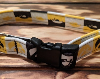 iowa hawkeye dog collar