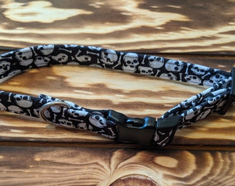 Skulls Collar, Halloween Skull Dog and Cat Collar