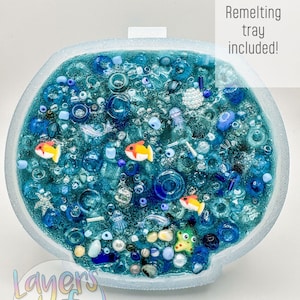 Fish Bowl Picky Pad: Remeltable, Reusable Sensory Fidget with Tray and Kit -For Skin Picking