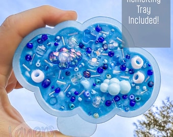 Cloudy Skies Remeltable Picky Pad, Dermatillomania Fidget, Eco Friendly