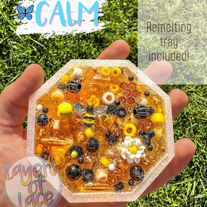 Honeycomb Harmony Remeltable Picky Pad, Sensory Fidget Toy with Tray