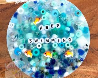 Keep Swimming - Almohadilla sensorial lúdica y selectiva / Juguete antiestrés neurodivergente