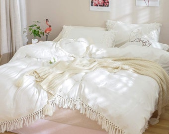 White Duvet Cover Etsy