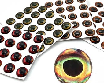 Semperfli 3D Epoxy Fish Eyes - Adhesive Realistic Fly Tying & Lure Making Stick-On Eyes NEW!