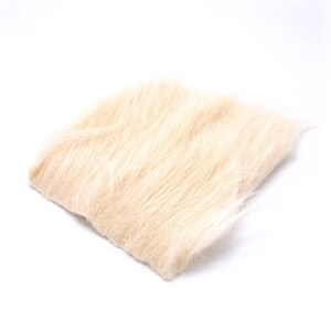 Extra Select Craft Fur - Hareline Fly Tying Material, Jig Tying, Fly Fishing, Lure Making, Fake Faux Fur 5x5" (You Choose Color) Cream