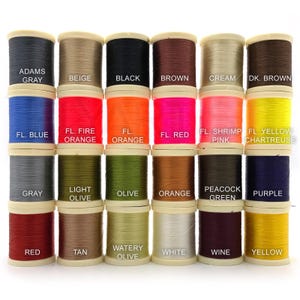 DANVILLE FLYMASTER PLUS Fly Tying Thread - 3/0 Waxed, 140 Denier, Jig Tying, Lure Making (You Choose Color)