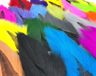 Dyed Large Northern Bucktail: Fly Tying, Jig, and Lure Making Material