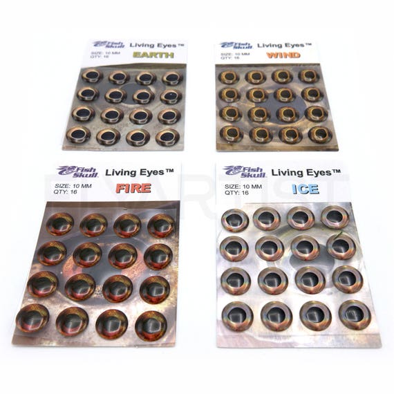 Fish Skull Living Eyes Adhesive Holographic 3d Fish Eyes Etsy