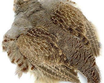 Hungarian Partridge Skin - Hareline Fly Tying Grade #1 Soft Hackle Feathers, Premium Partridge Skins